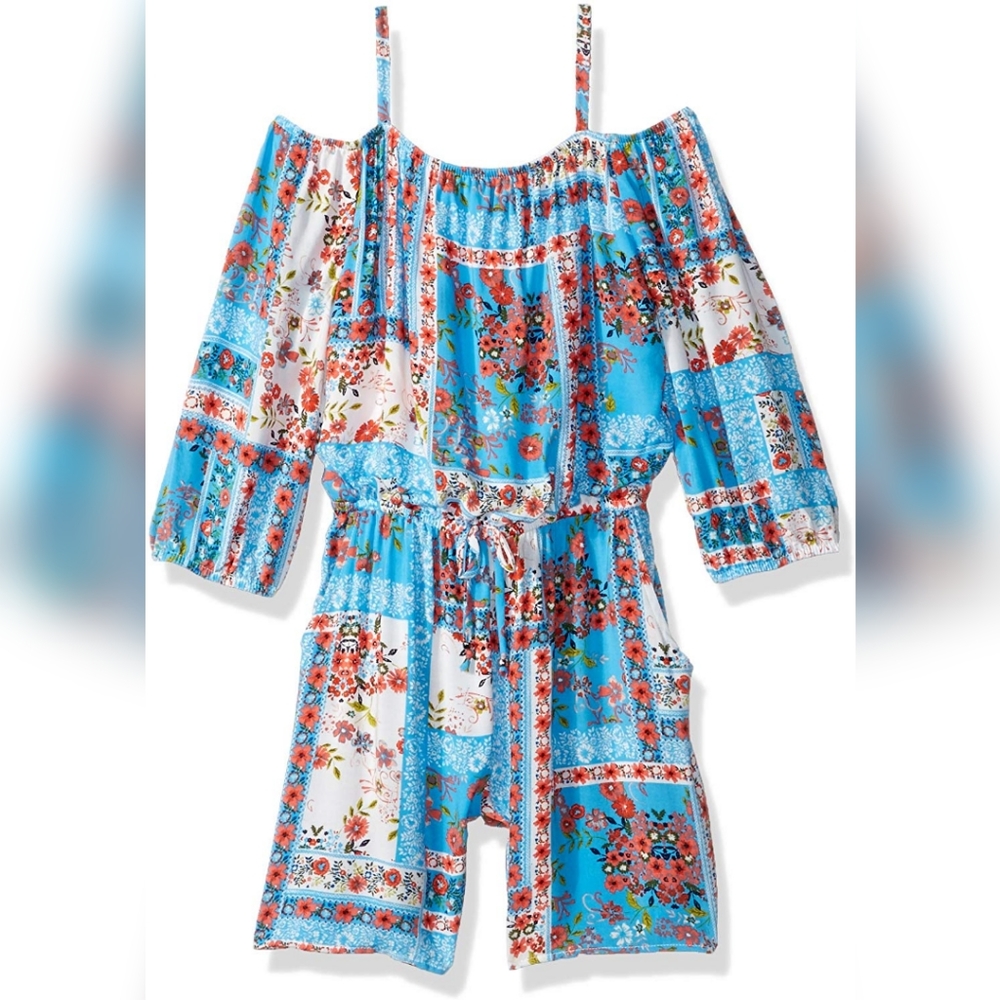Girls Off Shoulder Romper Size Large